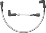 Magnum Shielding Braided Spark Plug Wire For Harley Davidson FLS 1690 2012-2016 16.2 cm (6-3 8") 50 cm (19-3 4") - Chrome Silver