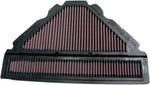 K&N High Flow Air Filter For Yamaha YZF 600 R 1996-2002 - Black Red