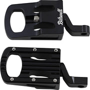 Biltwell Punisher Footpegs For Harley Davidson FXCW 1584 2009 - Black