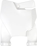 UFO Stadium Front Number Board With Fork Guards For KTM SX65 2016-2025 - White