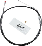 Barnett Vinyl Throttle Idle Cable For Harley Davidson FLH 1340 1981-1984 99 cm (39") - Black