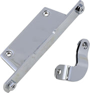 Drag Specialties Oil Tank Bracket Set For Harley Davidson FLST 1340 1987-1990 - Chrome