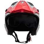 Spada Rock 06 Stasis Grey Red Trials Helmet