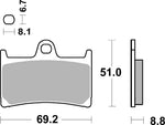 SBS DS Dual Sintered Front Brake Pads For KTM RC 250 2015