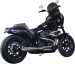 S&S Cycle 2 Into 1 Superstreet Exhaust System For Harley Davidson FLDE 1750 2018-2020 - Stainless Steel