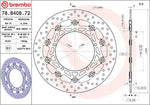 Brembo Oro Prime Line Floating Brake Disc For Triumph Speed Triple 1050 ABS - Black/Silver/Stainless Steel