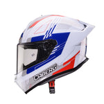 Caberg Roxter Colt Full Face Motorcycle Helmet - White/Red/Blue/Grey