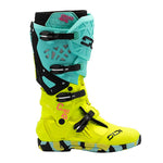 Sidi Crossair X Motocross Boots - Mint/Fluo Yellow