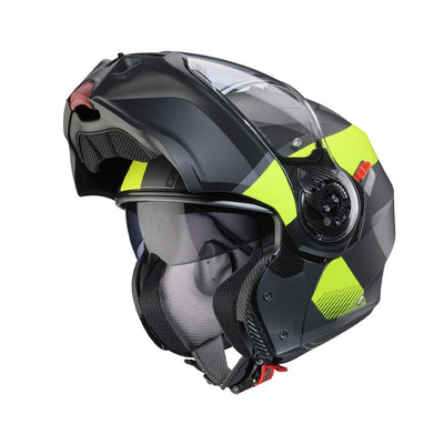 Caberg Duke Evo Indy Matt Gun Metal Yellow Fluo Black Helmet