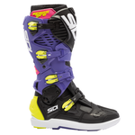 Sidi Crossfire 3 SRS Motocross Boots - Violet/Black/Fluro Yellow