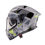 Caberg Drift Evo II Full Face Motorcycle Helmet - Prism Grey/Black/Yellow Fluo