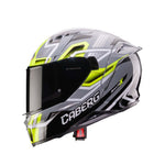 Caberg Avalon X Brama Full Face Motorcycle Helmet - Grey/Yellow Fluo/Black