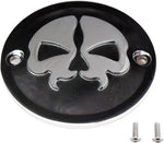 Drag Specialties Split Skull Points Cover For Harley Davidson FL 1200 1970-1977 - Black