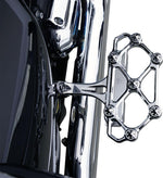 Arlen Ness Diamond Passenger Floorboards For Harley Davidson FLD 1690 2012-2013 - Chrome