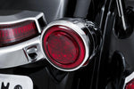 Ciro Fang Turn Signal Light Inserts For Harley Davidson FLFB 1750 ABS 2018-2020 Rear Chrome Red