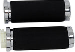 Drag Specialties Sundance Grips For Harley Davidson FLD 1690 2012-2013 - Black Chrome