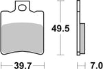 SBS Carbon Tech Organic Front Or Rear Brake Pads For Aprilia Area 51 50 1999-2002