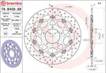 Brembo Oro Prime Line Floating Brake Disc For Mv Agusta Brutale 910 S 2006-2008 Front