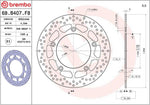 Brembo Oro Prime Line Fixed Brake Disc For Yamaha XP 530 T-Max 2012-2019 Rear