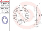 Brembo Oro Prime Line Fixed Brake Disc For Mv Agusta Brutale 1090 2013-2014 Rear