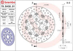 Brembo Oro Prime Line Floating Brake Disc For Harley Davidson FLHR 1450 2000-2003 Front