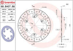Brembo Oro Prime Line Fixed Brake Disc For KTM Duke 400 1994 Front