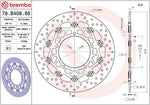 Brembo Oro Prime Line Floating Brake Disc For Suzuki DL 1000 V-Strom 2012-2019 Front