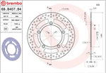 Brembo Oro Prime Line Fixed Brake Disc For Suzuki AN 250 2003-2006 Front