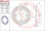 Brembo Oro Prime Line Fixed Brake Disc For Honda CR125 2004-2007 Rear