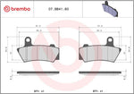 Brembo Prime Sintered Genuine Brake Pads For BMW R 18 ABS 2021-2024 Rear