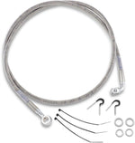 Drag Specialties Stainless Steel Brake Hose Kit For Harley Davidson FLSTS 1340 1997-1999 Front