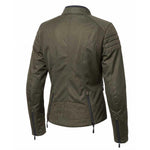 Spada Cafe Flux Ladies Motorcycle Jacket - Olive Green
