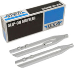 Drag Specialties Slashdown Silencers For Harley Davidson FLHR 1340 1995-1998 100 mm - Chrome