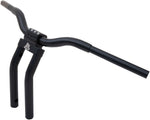 LA Choppers Kage Fighter-T Pullback Handlebar 33 cm (13") - Black/Flat