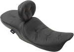 Drag Specialties Low Profile Pillow Touring Seat For Harley Davidson FLHR 1340 1997-1998 - Black