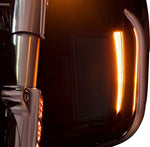 Ciro Fang Lower Fairing Lights For Harley Davidson FLH 1868 ABS 2021 Black Clear