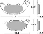 SBS DS Dual Sintered Front Brake Pads For Yamaha YZF-R25 2015-2020