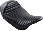 LE Pera Stubs Cafe Seat For Harley Davidson FLHR 1584 2008-2011 Pleated - Black