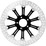 Performance Machine Two Piece Brake Disc For Harley Davidson FLD 1690 2012-2013 Front 13" - Black Silver