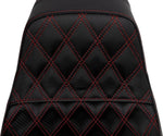 Saddlemen Pro Series SDC Performance Grip Seat For Harley Davidson FLD 1690 2012-2013 - Black/Red