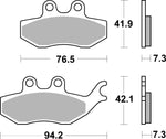 SBS HF Street Ceramic Organic Front Brake Pads For Rieju NKD 50 2004-2007