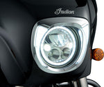 Ciro Headlight Bezel For Indian Chieftan 108 ABS 2025-2026 Chrome Clear