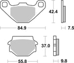 SBS Carbon Tech Organic Rear Brake Pads For Peugeot Django 125 2015-2016