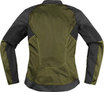 Icon Womens Overlord3 Mesh Jacket - Black Green