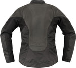Icon Womens Overlord3 Leather Jacket - Black