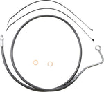 Magnum Shielding KarbonFibr Mid-Line Brake Hose For Harley Davidson FLH 1868 2021 Middle 124.5 cm (49") - Carbon Fiber KARBONFIBR Silver