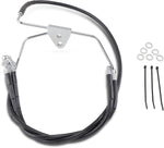Drag Specialties Extended Length Vinyl Brake Hose Kit For Harley Davidson FLHT 1340 1996-1998 +15.2 cm Front - Black