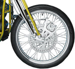 Performance Machine Caliper Kit For Harley Davidson FXSTS 1340 1988-1999 Front - Chrome