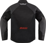 Icon Unisex Mesh AF Leather Jacket - Black Red