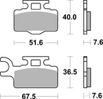 SBS RSI Front Brake Pads For Kawasaki KX65 2024